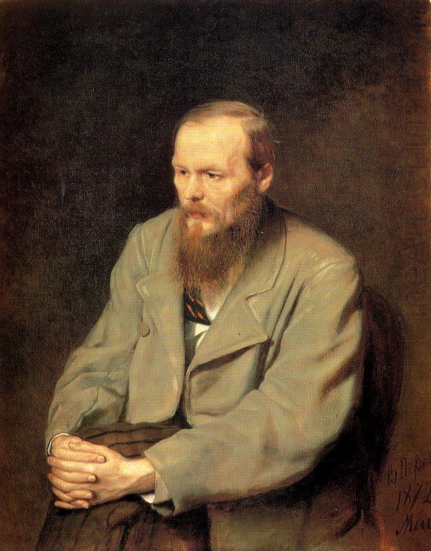 Portrait of the Writer Fyodor Dostoyevsky, Perov, Vasily